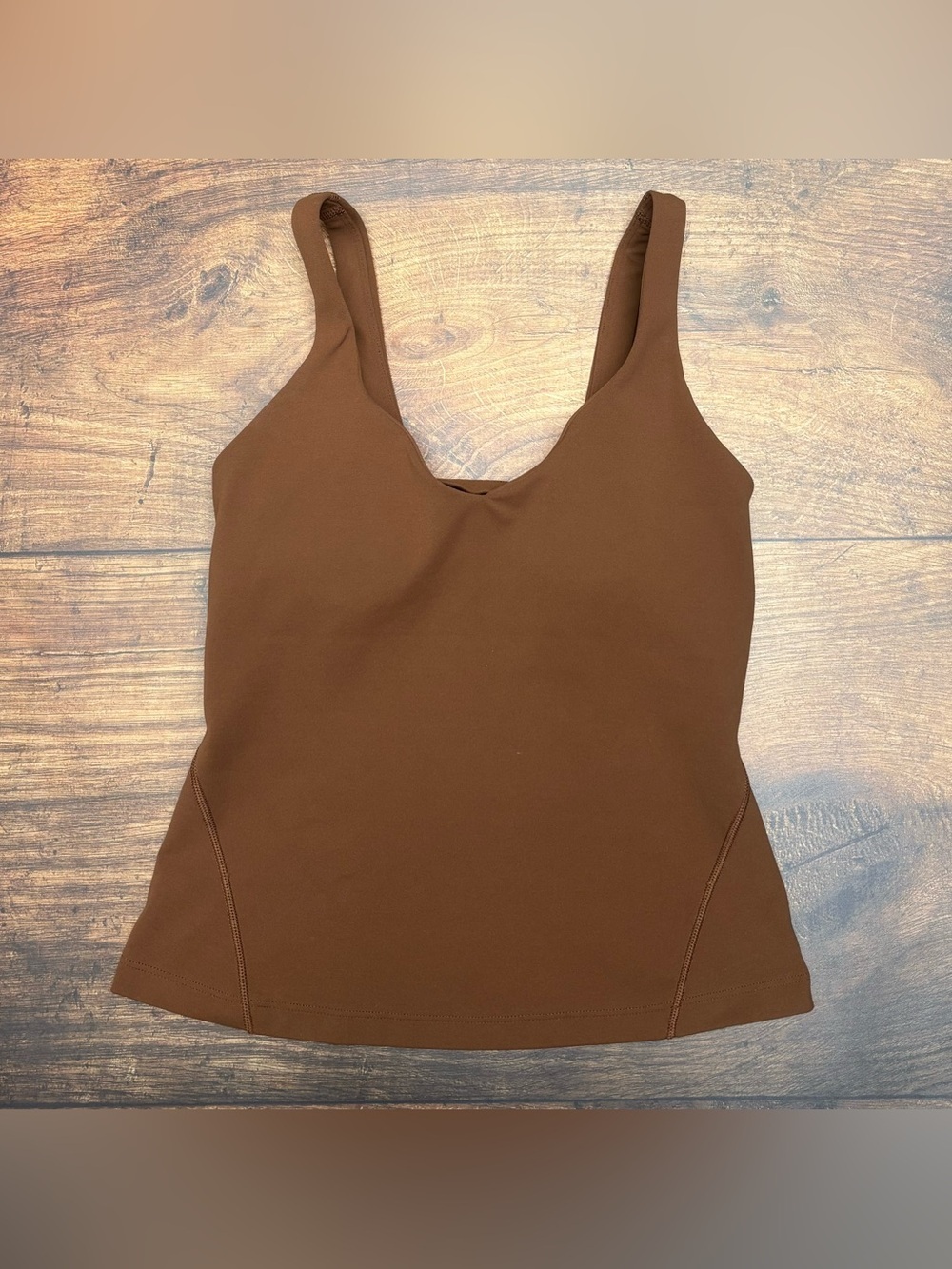 Lululemon Align Waist Length Tank Top In Roasted Brown Size 4 - Picture 2 of 4